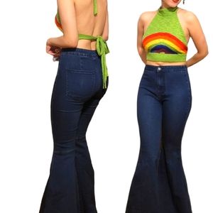 Free People Just Float On Flare Jeans